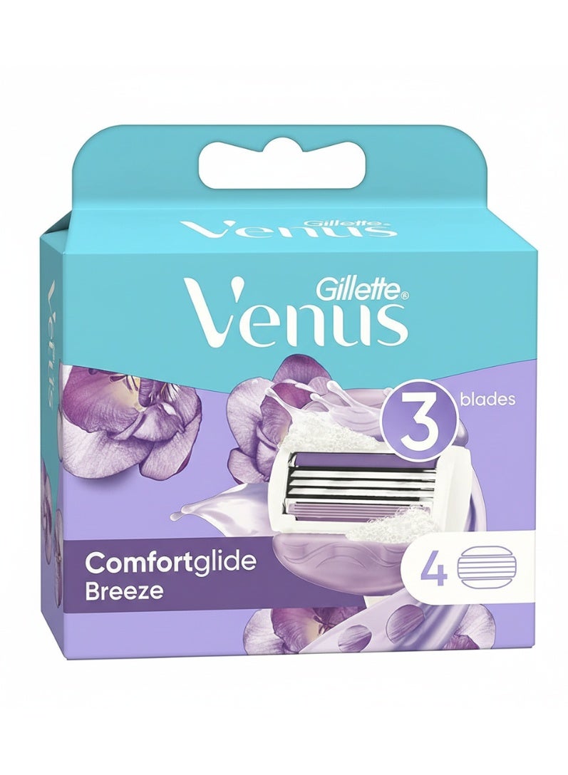 Venus Gillete Venus Comfortglide Breeze Blades x4 - Image 1